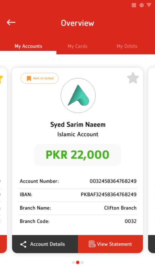 Accounts overview