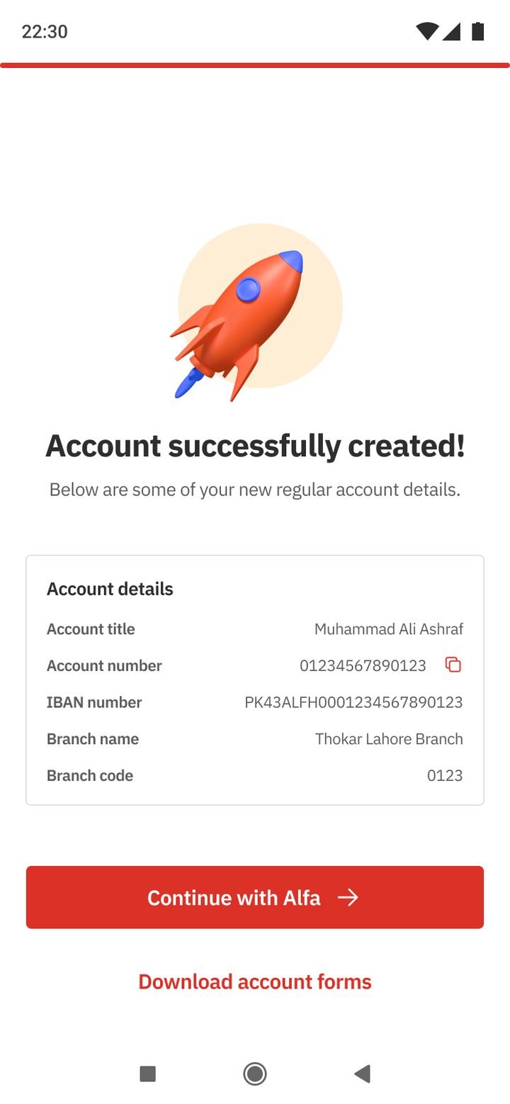 Account created