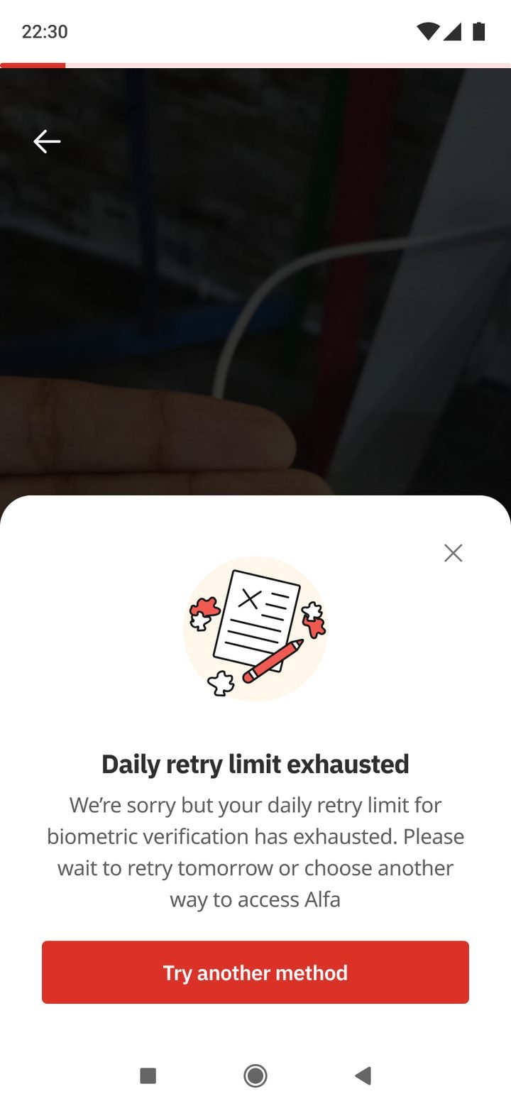 Retry limit reached
