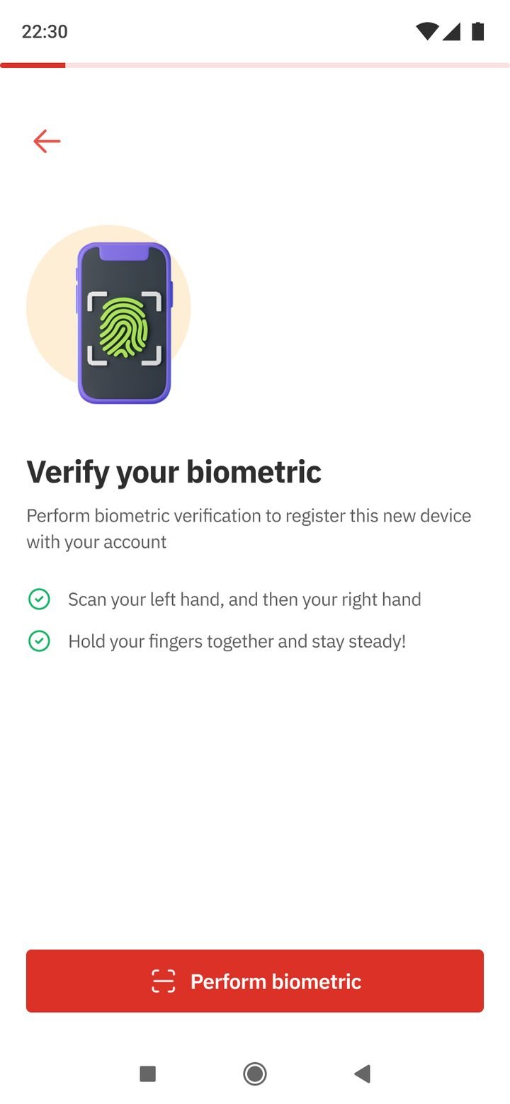 Biometric check