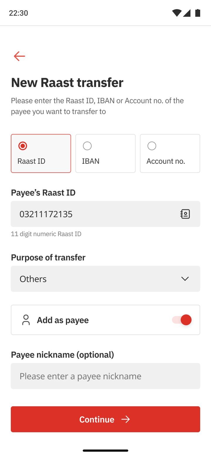 Add as payee