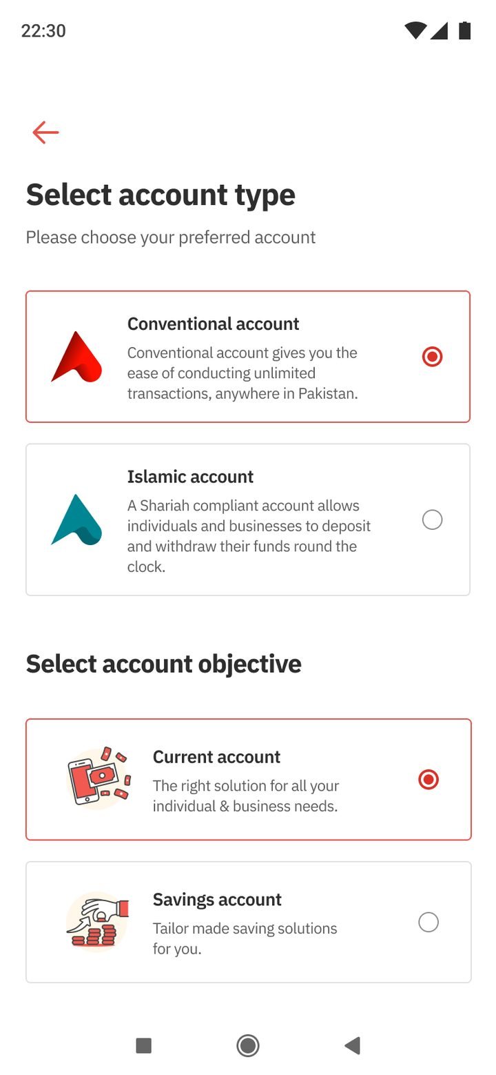 Account type