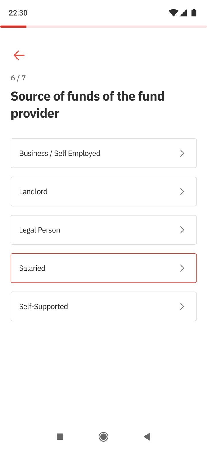 Source of funds