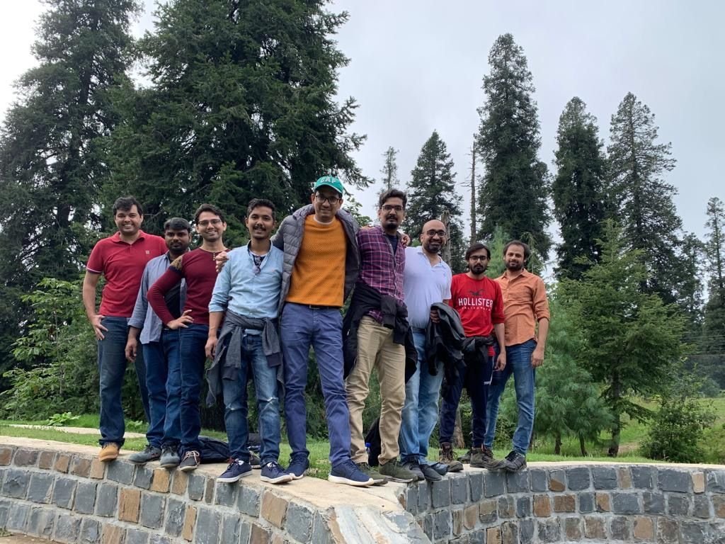 Trip day, everyone on the wall