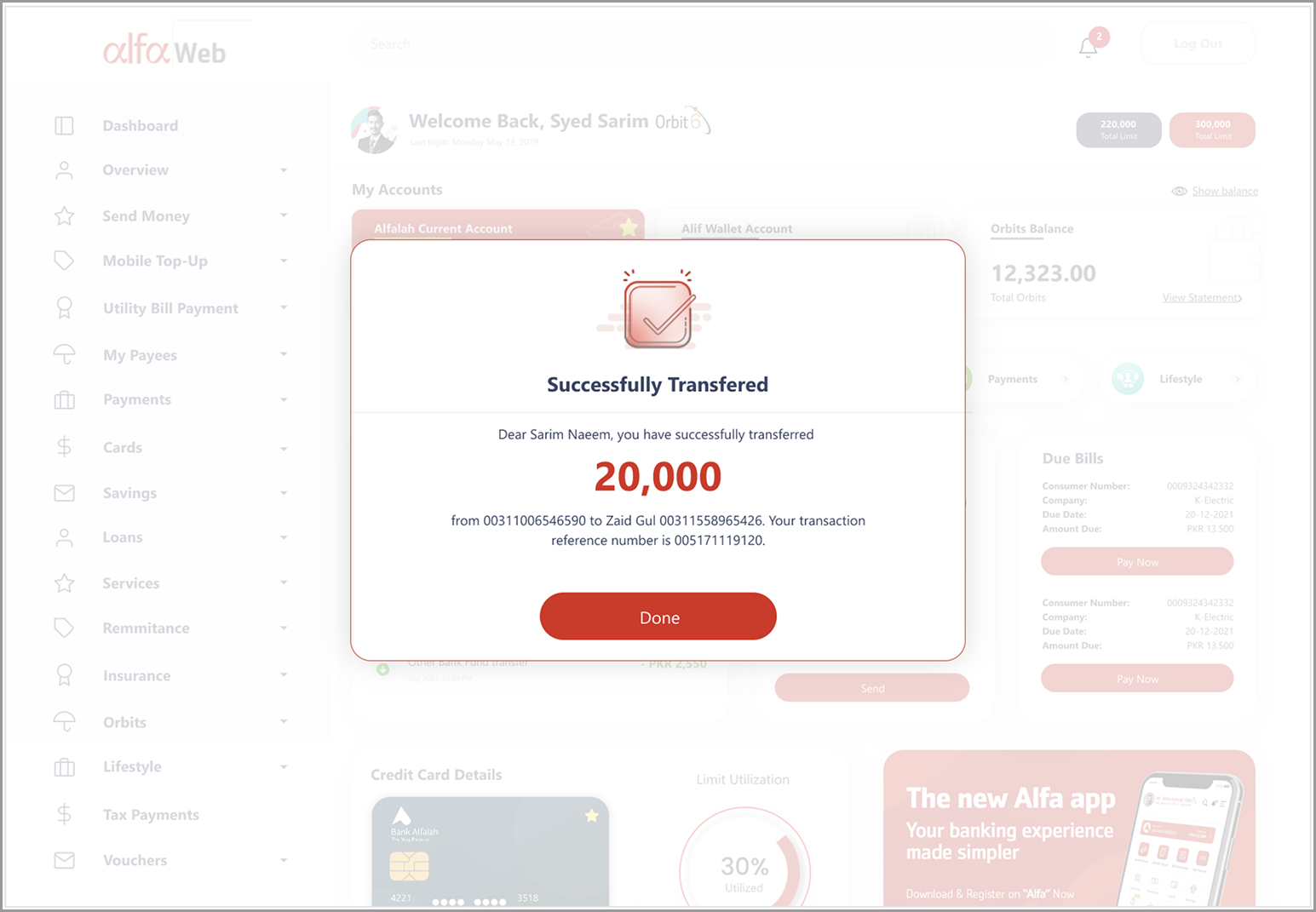 Transaction success