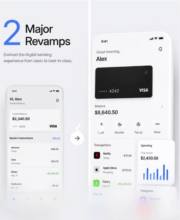 Two major digital banking revamps