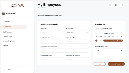Employee schedule