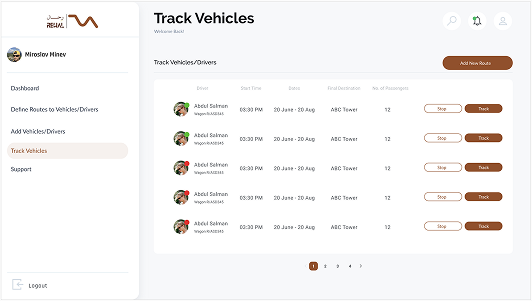 Live fleet view